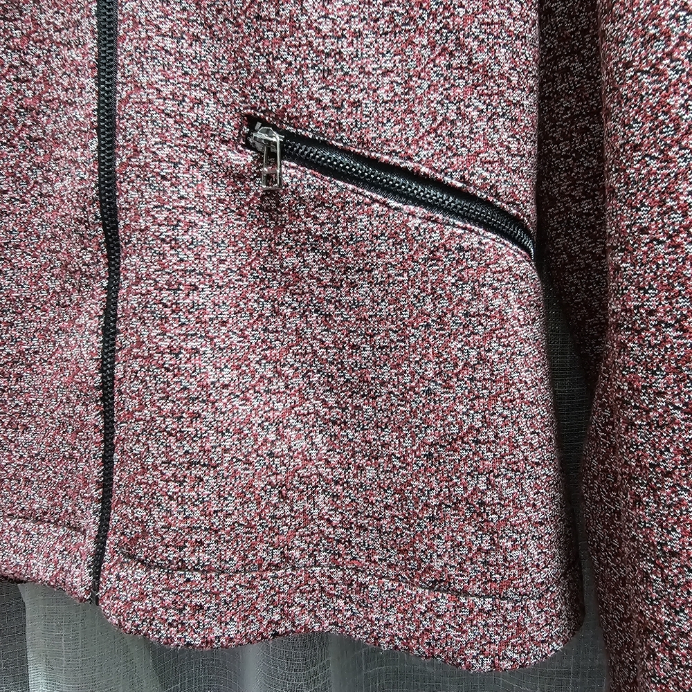 Westport Knit Blazer in Burgundy Multi New With Tags - Picture 5 of 9